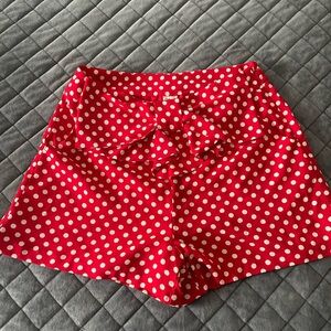 Red Polka Dot Women's Shorts